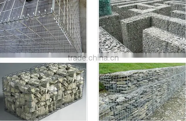 PVC coated Galvanized hexagonal woven wire mesh gabion box price (china manufacturer)