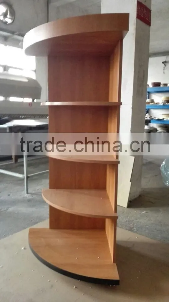 Wooden display shelves for bottle