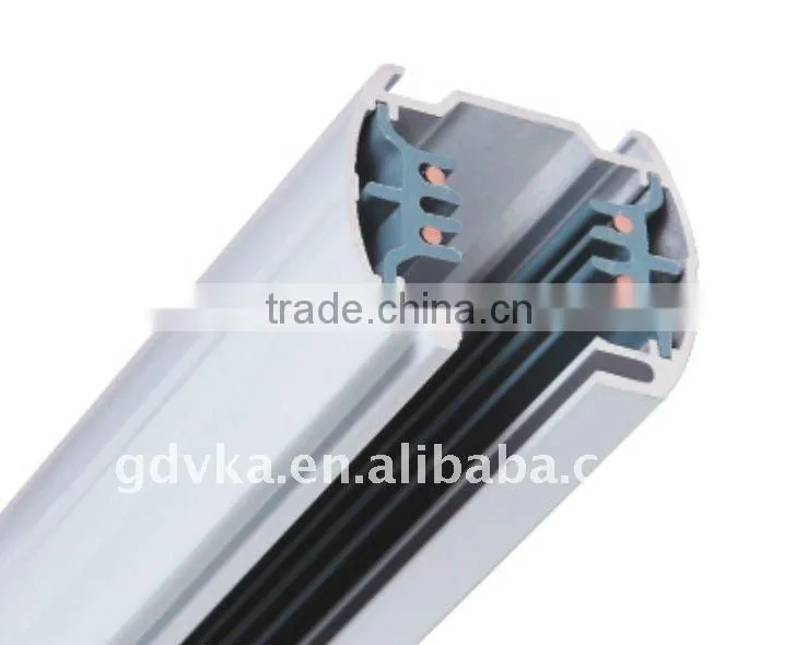 2 line X-connector track rails with easy installation