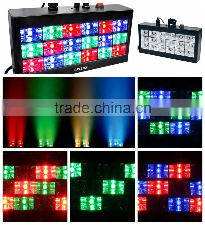 18pcs RGB Full Color LED Mini Strobe Light High Brightness strobe light Disco Party light