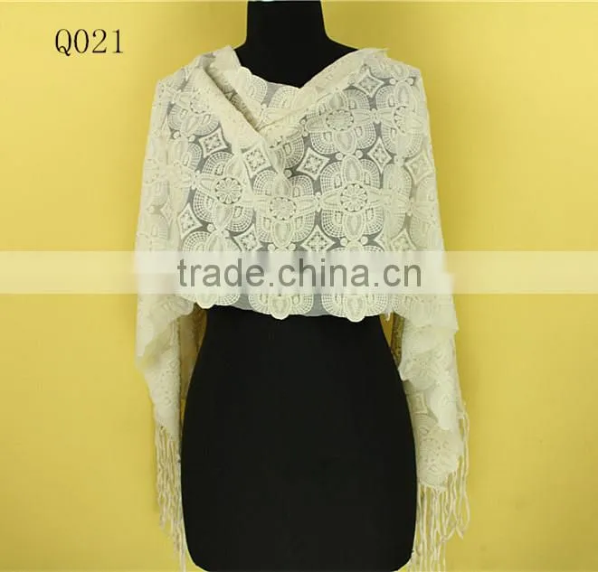 new design white cotton lace fabric cotton embroidery lace for dress