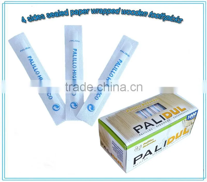 Disposable Sterile Wooden Toothpicks / Plastic Jar wooden Toothpick