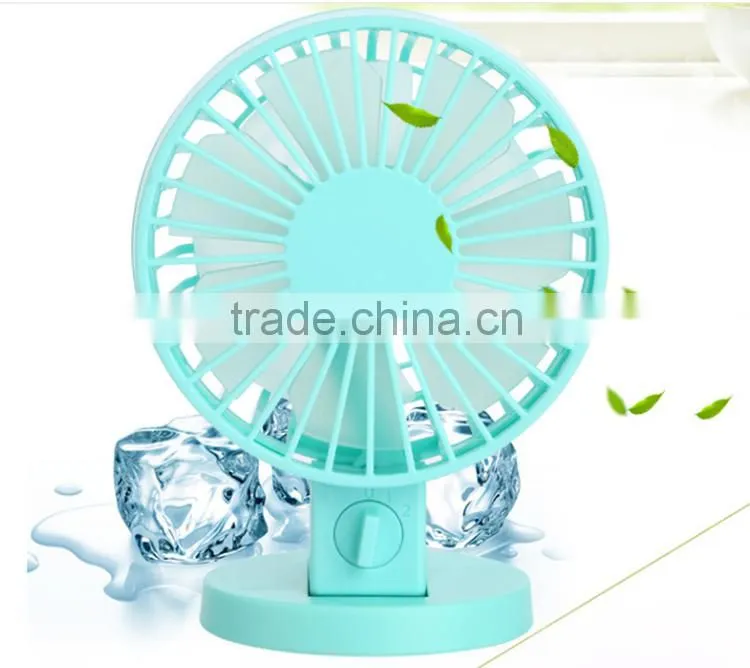 hot sale OEM USB fans with colorful style ajustable switch double leaves mini fans
