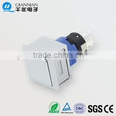 QN22-G3 22mm Momentary|Latching Flat Head Pin terminal push button switch