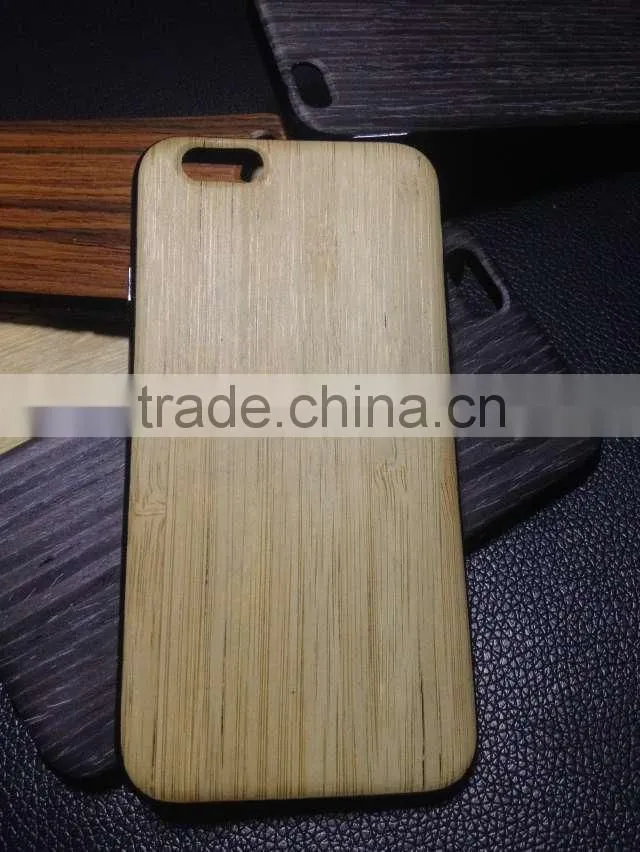Best selling Wood Grain Sticker Phone Case without logo for iPhone 6s
