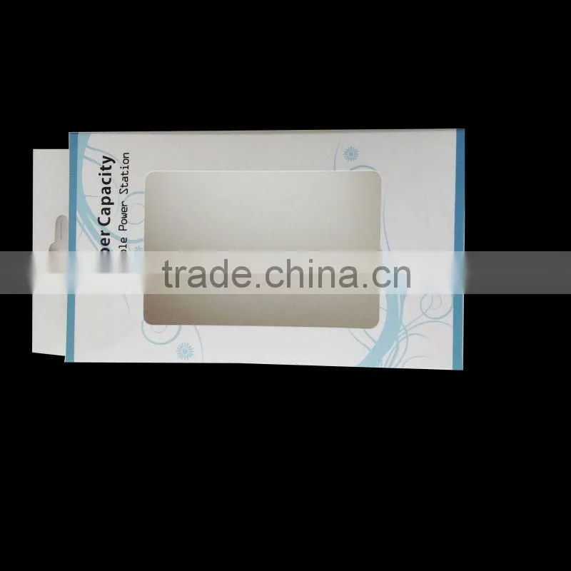 Paper charger boxes with clear pvc window