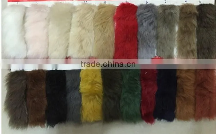 Top quality new fashion knit fur scarf factory