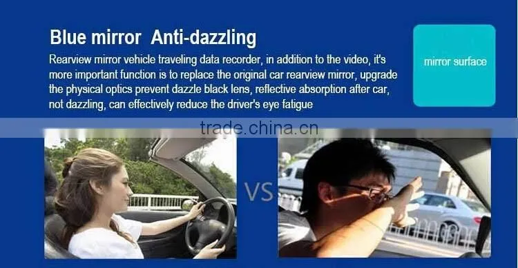 Vasens 168P FHD 1080P Wifi ADAS Dual lens Rearview Mirror Car DVR Hidden car dashboard camera