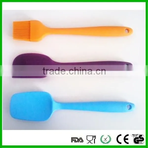 FDA LFGB silicone spatulas spoon & brush