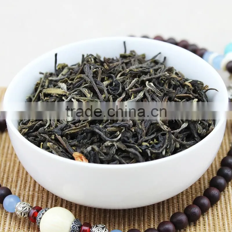 dropship jasmine flower scented organic loose leaf green tea weight loss