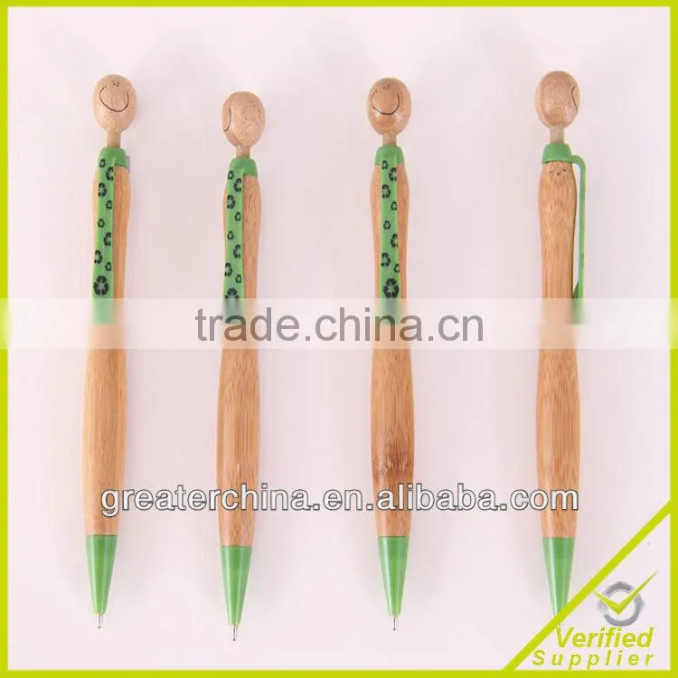 figure shape bamboo pen,bammboo ballpoint pen,promotional bamboo pen
