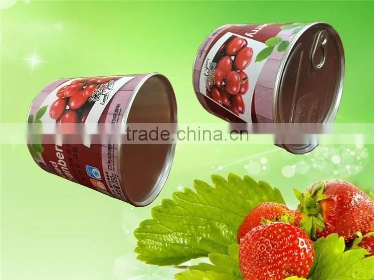 Manufacture Empty food Tins Composite Paper Can with Tin Slip Lid