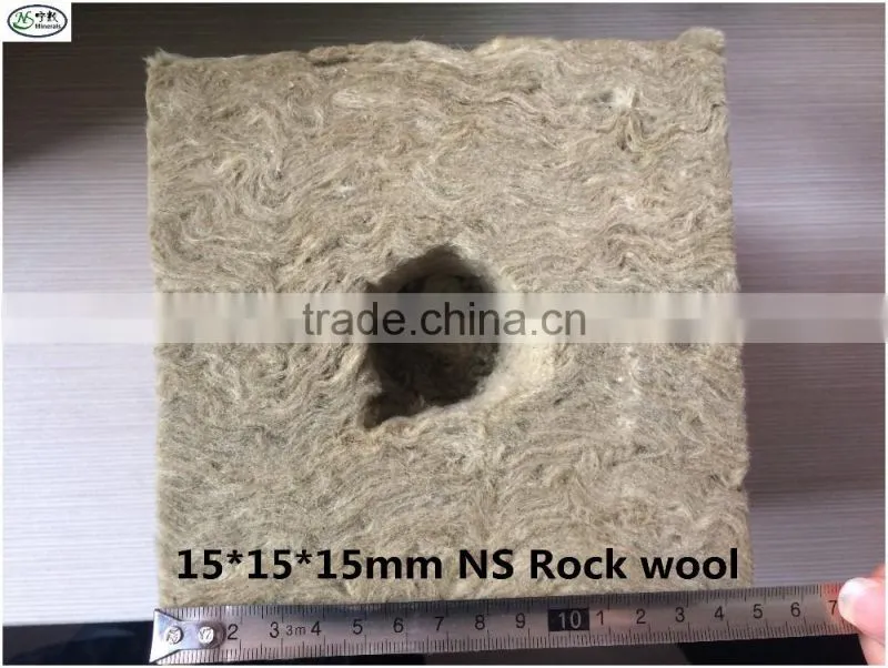 Rock wool cubes for hydroponics seed starting and plants growing