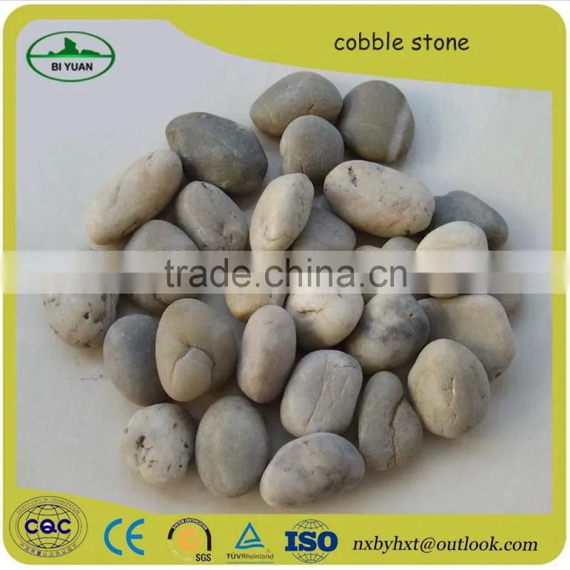 cobblestone/ white round pebble stone
