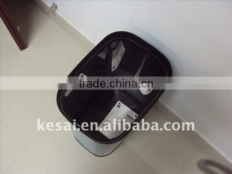 Stainless Steel Sensor Trash Bin automatic trash can dust bin waste can Hand FreeKSLD-3-15LB one touch dustbin