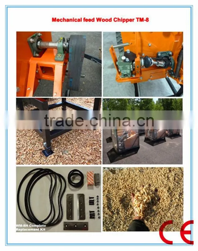 Showann JM WC-8 wood chipper, CE approved