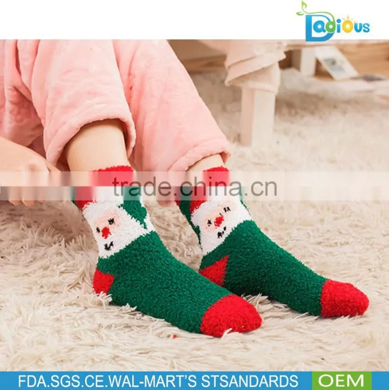 New Women's Colorful Novelty Christmas Pattern Cotton Crew Socks