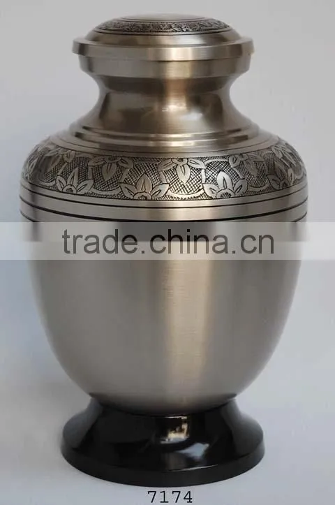 Platinum Adult Brass Cremation Urn, Funeral Urns, Memorial Urns
