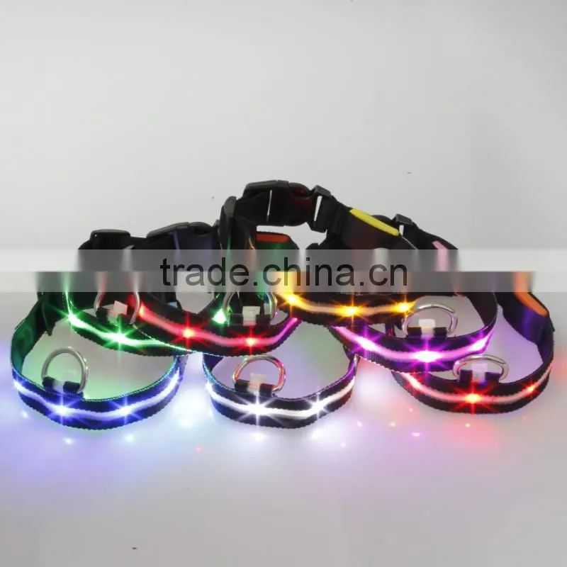 Fashion lighting up cat collars, puppy collars