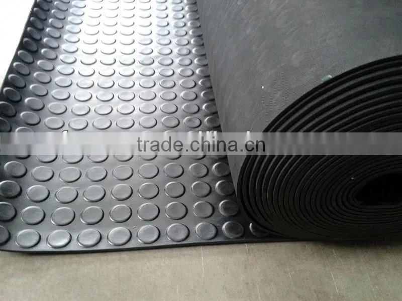 black round studded rubber matting ant slip rubber floor anti slip rubber mats