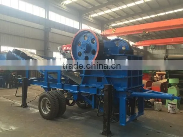 Small mobile mini jaw crusher for sale