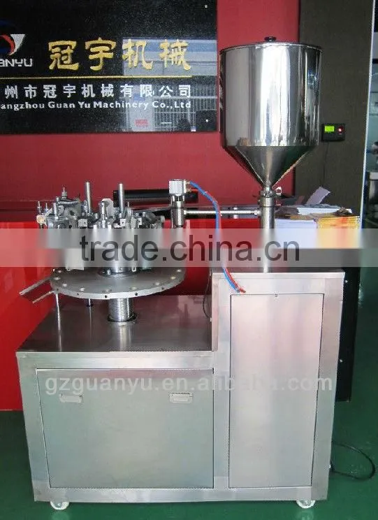 Automatic hair color aluminum tube filling and sealing machine