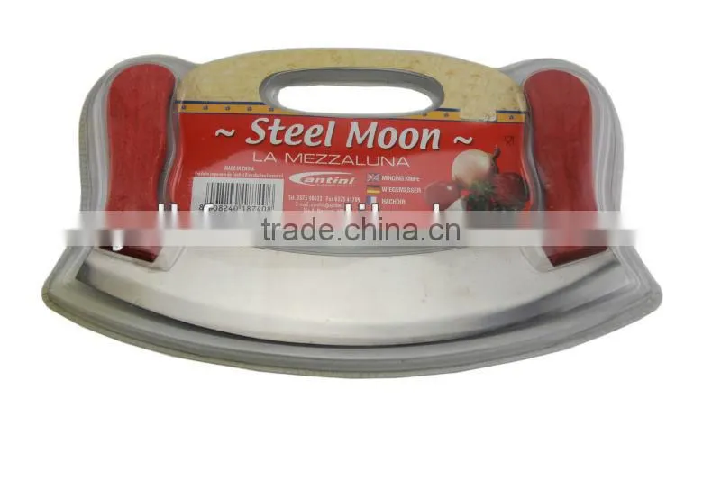 K078/DB Cheese knife with double blade, stainless steel cheese cutting tool