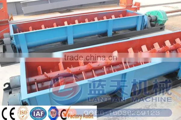Automatic double-shaft concrete mixer for brick making machine