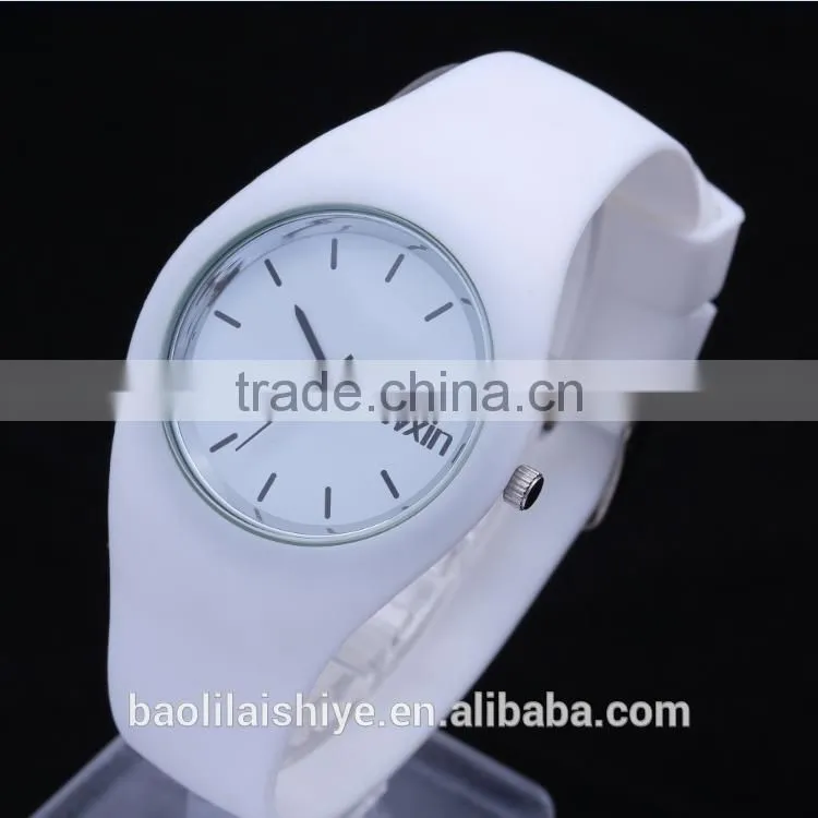 fashion silicone rubber wristwatch jelly silicone wristwatch unisex wristwatch
