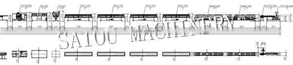 20-630mm PVC powder Conical twin screw extruder