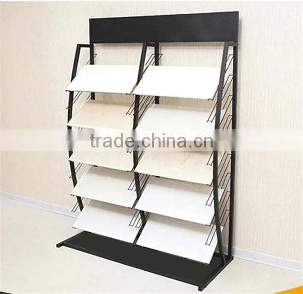 Multi-Tier Flooring Metal Tile Display Rack
