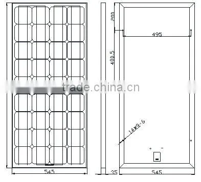 A class 130W poly silicon high efficiency solar module&solar panel