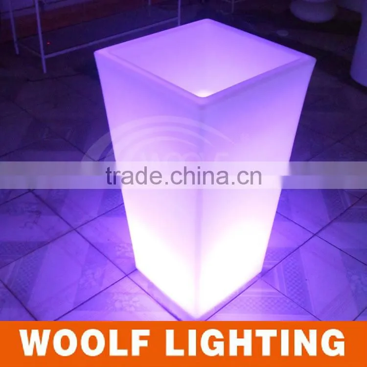 led light flower pot/indoor led flower pot