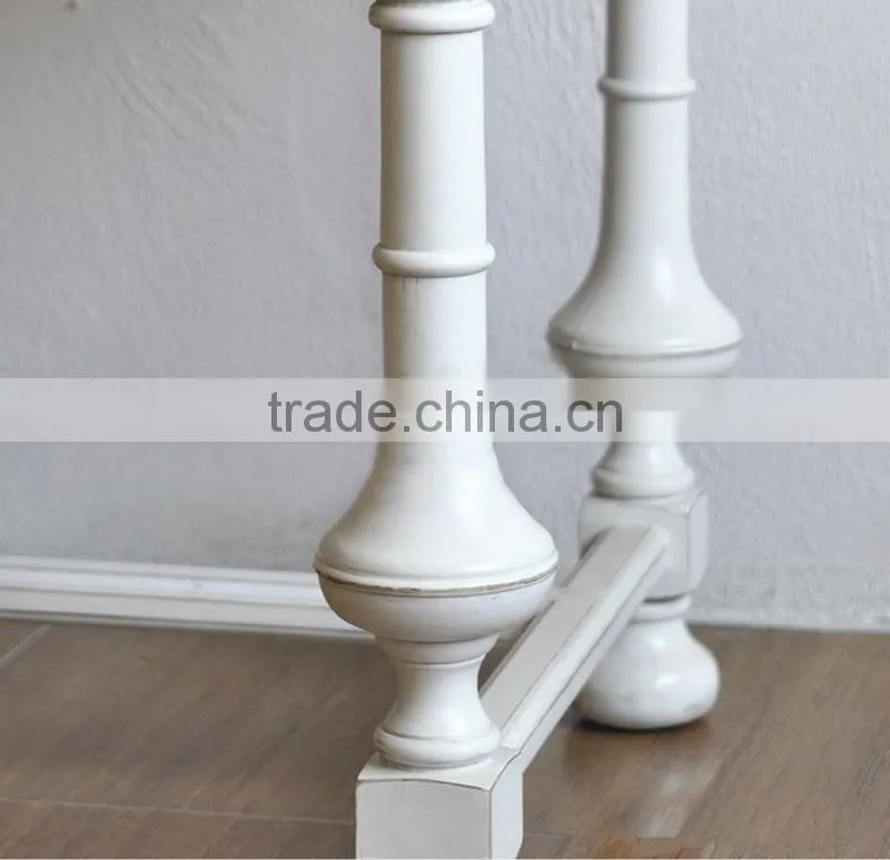 Spanish style wooden rectangular living room console table with antique finishing workmanship