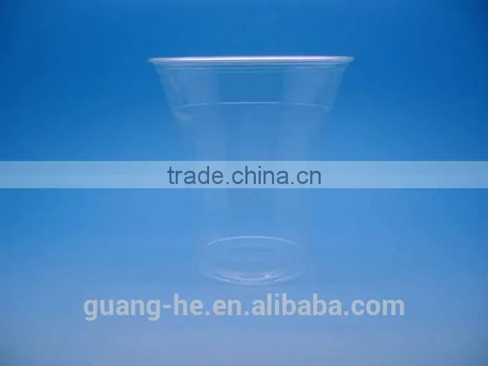 10oz disposable compostable non-pollution plastic PLA cup for ice cream/cold drink