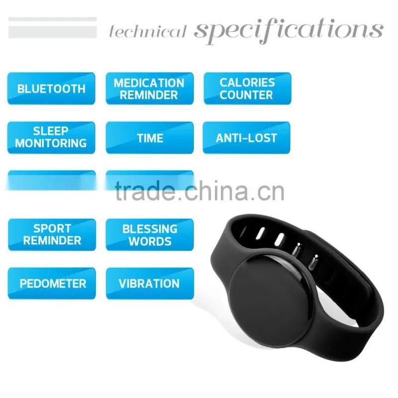 bluetooth smart sport fitness tracker pedometer band bracelet watch