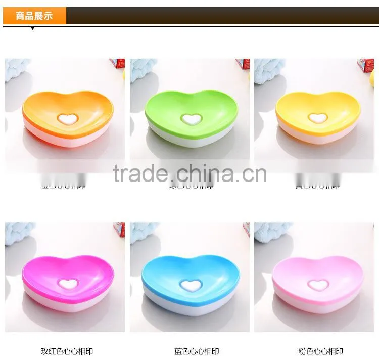 N172 High quality plastic heart shaped Soap Box
