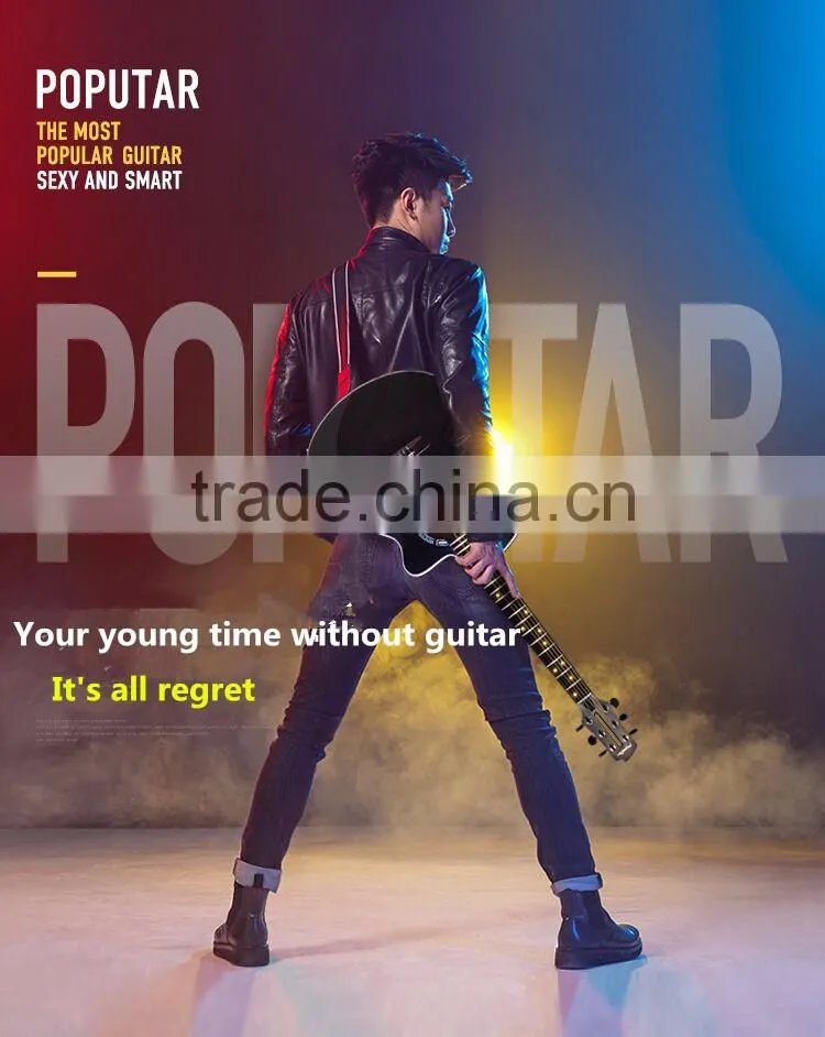 High Quality Smart Guitar For Beginner, Educational Teaching Guitar With Flashlight Mobile APP Game Instrument Fun Guitar