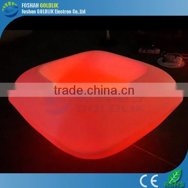 Wholesale Static or changing 16 color Outdoor Furniture LED Lighted One Seat Sofa