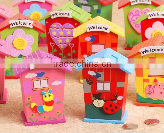 2015 refined lovely wooden money saving boxes