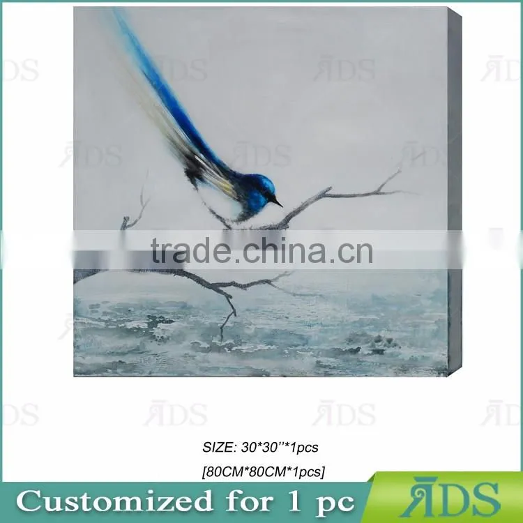 Abstract Birds Oil Painting On Canvas