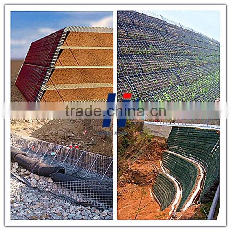Erosion control Steel plastic geogrid / reinforcement /Biaxial Steel-plastic Sticking-welding Geogrids