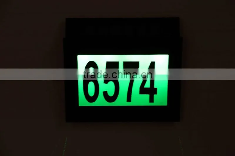 Solar House Number plate Light with Ce&RoHS