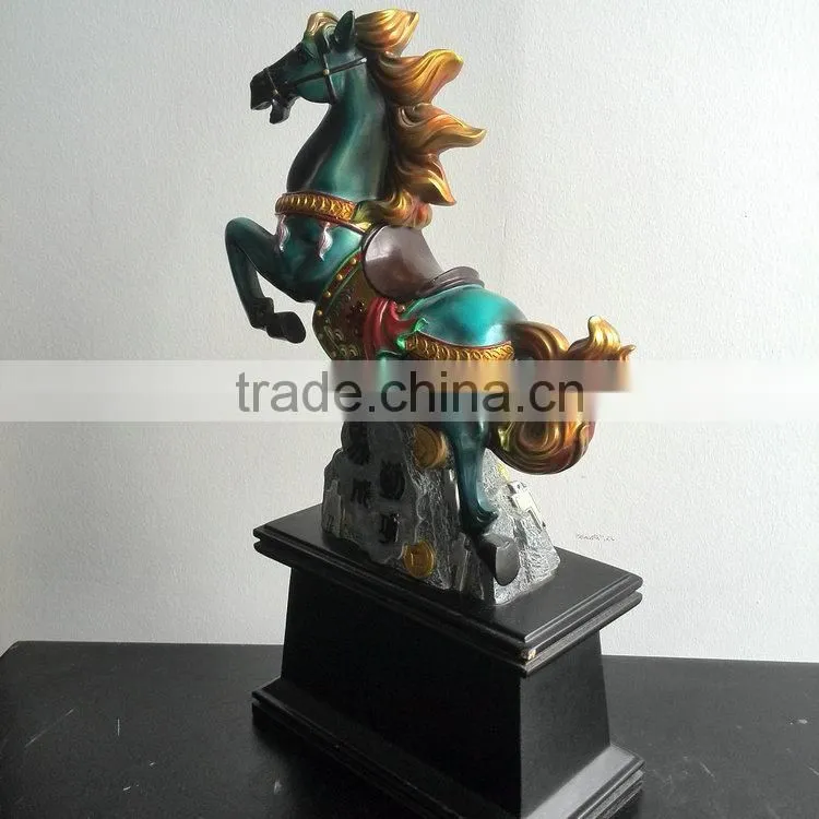 Resin colourful horse decoration
