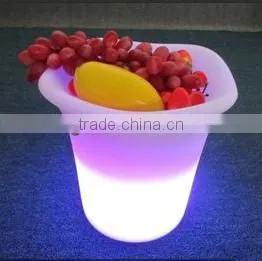 Hot sale ! Wholesale promotion colorful glowing unique plastic LED plate with 16 colors change