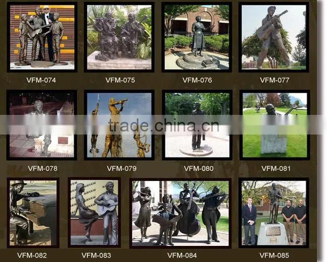 high quality music monkeys on bench statues