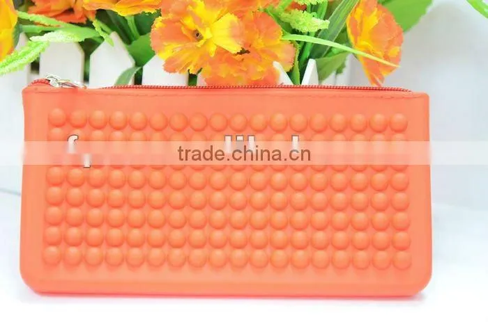 2013 New design fashion colorful silicone Clutch Bags for ladies