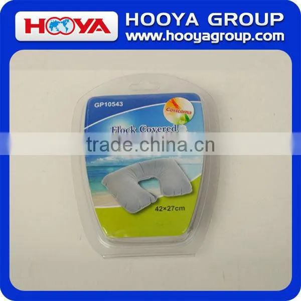 44 x 27cm double blister packing U shape PVC inflatable pillow