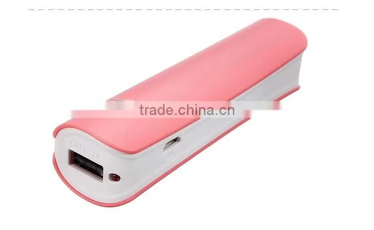 2600mAh Slim Mobile Power Bank Charger With LED Light for iphone