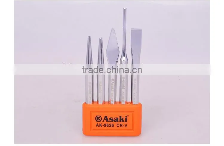 AK-9626 High Quality 5 PCS Punch & Chisel Set